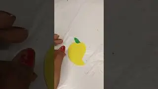 Mango Paper Cutting Craft Ideas For kids mango craft #shorts #trending #viralshort #youtubeshorts