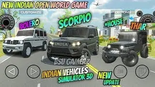 Indian Indian tractor driving 3D game mein tractor ko Thar gadi lekar #automobile #indiantractor 