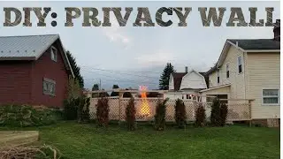DIY: Privacy wall, hostas, pergola. (Under $300)