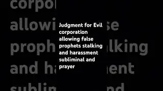 Evil corporation subliminal and prayer