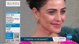 Bellezza Bronze Horizontal Ridge Teardrop Earrings