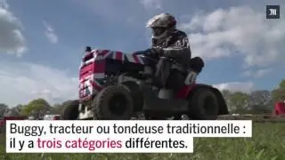 Course de tondeuses sur gazon anglais