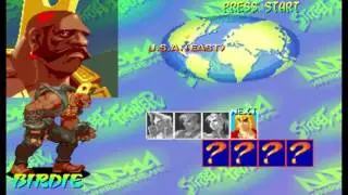 Street Fighter Alpha 1 ( Arcade ) - Birdie Playthrough ( Nov 28, 2016 )