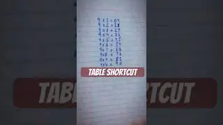 Table 9 Shortcut | Multiply by 9 Made Easy! | MathMindset #shorts #viralshort  #tableshortcut