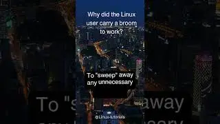Why did the Linux user carry a broom 🧹 to work?
