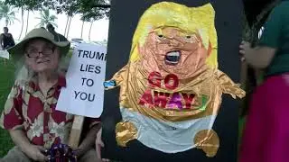 No Kings, No Dictator protest 10 -18-25 Hilo Hawaii