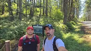 Hiking Spencer Butte Park in Eugene Oregon 2024 with my best friend James from community matters.