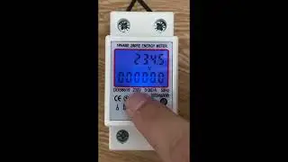 Din Rail Digital Single Phase Reset Zero Energy Meter kWh Voltage Current Power Consumption Meter W
