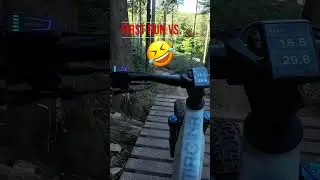 Ich spring da jetzt runter #mtb #ebikefail #flowtrail