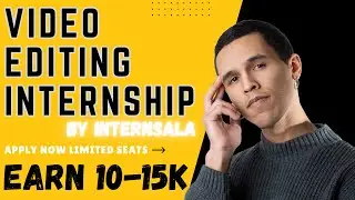 Video Editing/Making Internship opportunity By Internshala  Apply Now #internship #videoediting
