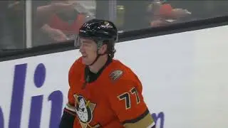 Frank Vatrano ushers puck 125 feet with skate