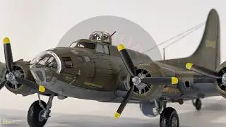 Модель бомбардировщика Boeing B-17F Flying Fortress от Revell в масштабе 1/72 | Полная сборка