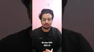 Delhi University Latest Update! Joins CUET 2023 - 24 #duadmissions #cuet23 #shorts