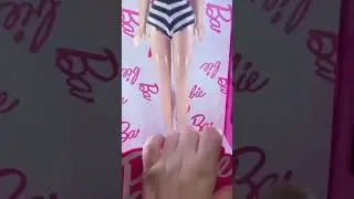 Barbie light box stand with original bathing suit number 1 repro doll #barbiedoll #barbie #doll