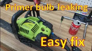 Replacing a chainsaw primer bulb, easy fix