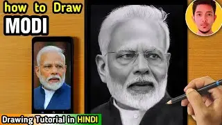 narendra modi drawing || modi drawing || How to draw Narendra Modi || Sankar Art || Realistic Sketch