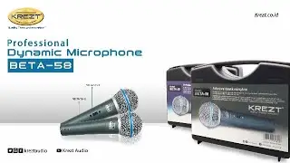 KREZT BETA-58 PROFESSIONAL MICROPHONE DYNAMIC