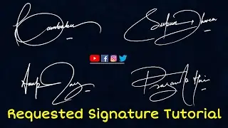 Requested signature style ✍ | Requested Signature |@AnupCalligraphy  #signature #signaturestyle