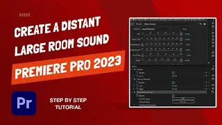 How To Create A Distant / Large Room Audio Effect - Premiere Pro 2023