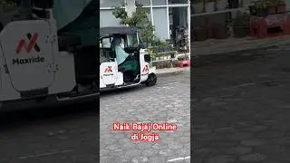 Naik Bajaj Online Maxride di Jogja Supirnya Wanita 👏🏻🛺