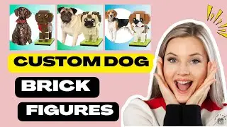 Personalized Dog Figure Made from Bricks &ndash; Unique Gift for Dog Owners