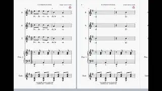 EL PODEROSO DE ISRAEL Partitura para guitarra piano y Canto