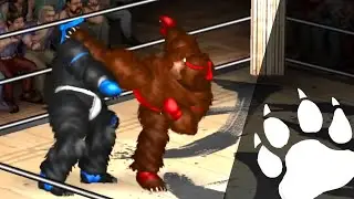 [GyakuRyona] Karate Brown Bear kicks down Jiu-jitsu Black Bear