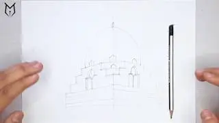 تعليم الاظهار المعمارى بستخدام الرصاص - part 1