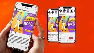Social media post design Instagram (fashion sale) | Photoshop Tutorials