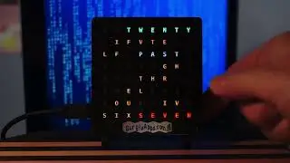 GurgleApps Word Clock - capacitive touch demonstration