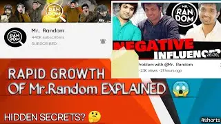 GROWTH OF Mr.Random EXPLAINED 😱 || PRAJWALOK || #shorts