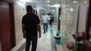 Hospital scenes following market blast