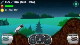 Alien Planet Racing - White Devil Car in Night