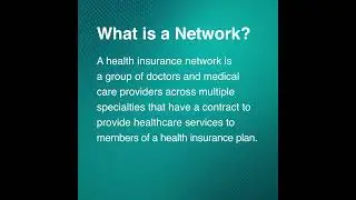 Health Insurance Terms Explained: Network