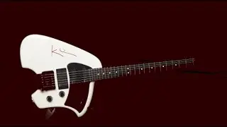 White, Klein Headless Electric Guitar Demo by Guitar Gallery