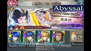 The battle with Limited unit : Vs. Mythic! Baldr & Hodr - Abyssal (with F2P units SIs and Seals)