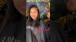 Protective Hairstyle Tutorial | Quick Weave w/Pigtails Review | Ft.ELFIN HAIR #extension #shorts