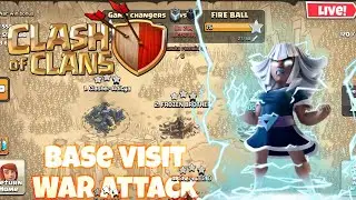 Clash Of Clans Live : Base Visits 🤗 War Attacks ⚔️join uss