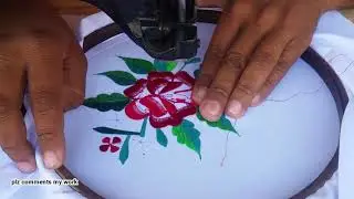 Embroidery flower design | Machine embroidery easy flower design