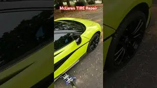 McLaren Tire Repair on the Road🏎️ #shorts