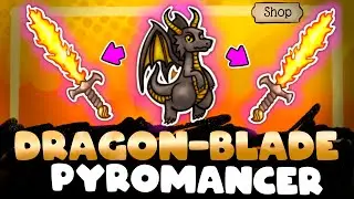 Dragon-Blade Pyro &ndash; Dual Burning Blades + Obsidian Dragons | Backpack Battles