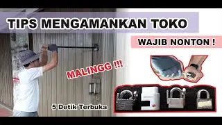 TEST GEMBOK!!!CARA MALING BOBOL RUKO TEMPAT USAHA!  (modifikasi gembok American Secure & Krisbow)