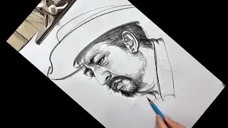 Quick Drawing Face Tutorial #shadingdrawing #drawingsketch  - Drawing Cowboys