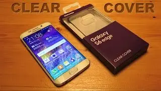 Samsung Galaxy S6 Edge with Clear Cover