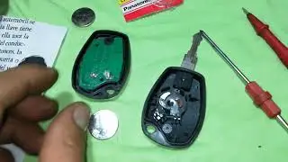 cambio de pila y reparación del control renault logan 2015