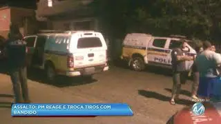 PM reage a assalto e troca tiros com bandidos em Heliodora