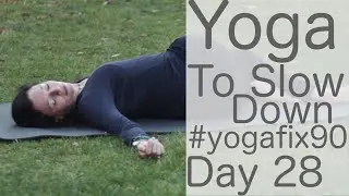 20 Minute Full Body Yoga Stretch (Slow Down) Day 28 YogaFix90 | Fightmaster Yoga Videos