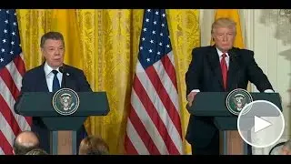Rueda de prensa de los presidentes Juan Manuel Santos y Donald Trump - 18 de mayo de 2017