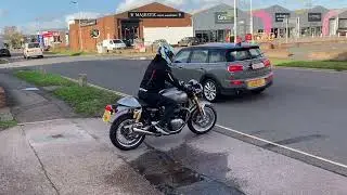 Triumph Thruxton 1200 walk round and ride by 