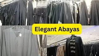Mirror, Sequences & Net Embroidered Abaya | Stylish Abaya Shop Jeddah